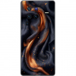 Mobildeksel til vivo X80 Pro med Brennende silke motiv