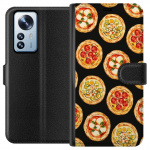 Lommeboketui til Xiaomi 12 Pro med Pizza motiv
