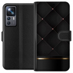 Lommeboketui til Xiaomi 12T med Luksuslinje motiv Lommeboketui til Xiaomi 12T med Luksuslinje motiv