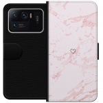 Lommeboketui til Xiaomi Mi 11 Ultra med Rosa Hjerte motiv
