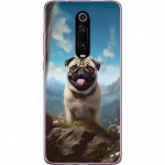 Mobildeksel til Xiaomi Mi 9T Pro med Glad Hund motiv Mobildeksel til Xiaomi Mi 9T Pro med Glad Hund motiv