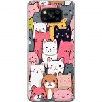 Mobildeksel til Xiaomi Poco X3 NFC med Kattmønster motiv
