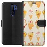 Lommeboketui til Xiaomi Redmi 9 med Glassig motiv