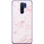 Mobildeksel til Xiaomi Redmi 9 med Rosa Hjerte motiv