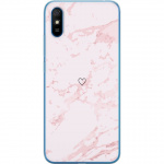 Mobildeksel til Xiaomi Redmi 9A med Rosa Hjerte motiv