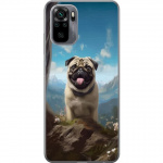 Mobildeksel til Xiaomi Redmi Note 10S med Glad Hund motiv