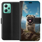 Lommeboketui til Xiaomi Redmi Note 12 med Glad Hund motiv
