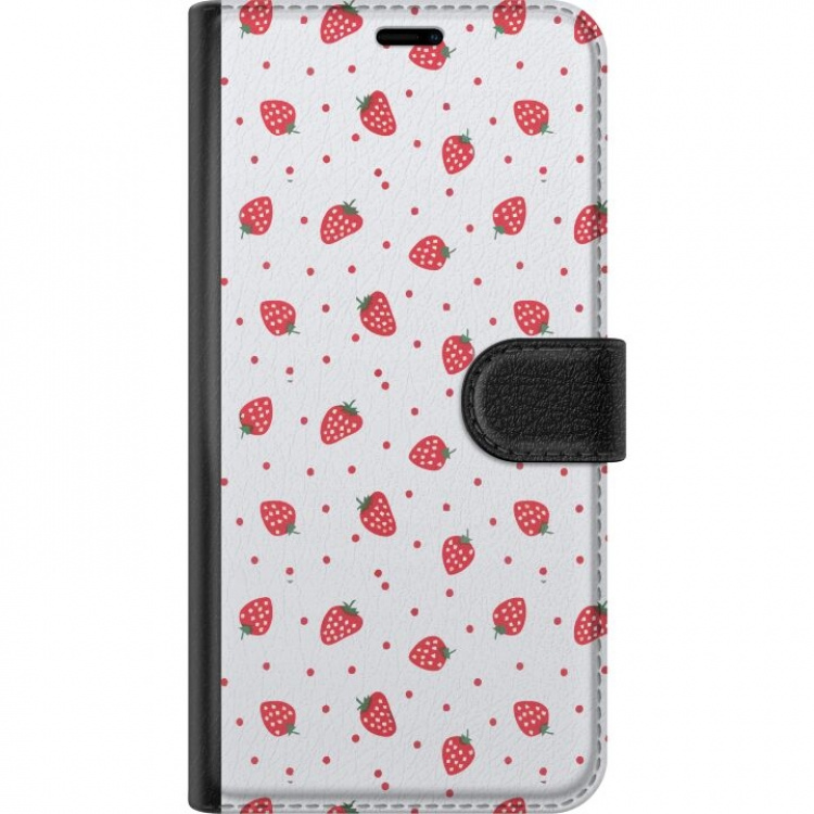 Lommeboketui til Xiaomi Redmi Note 12 Pro med Jordbær motiv