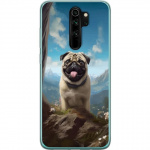 Mobildeksel til Xiaomi Redmi Note 8 Pro med Glad Hund motiv