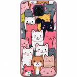 Mobildeksel til Xiaomi Redmi Note 9 med Kattmønster motiv