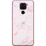 Mobildeksel til Xiaomi Redmi Note 9 med Rosa Hjerte motiv