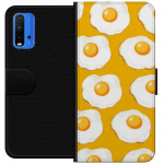 Lommeboketui til Xiaomi Redmi Note 9 4G med Stekt egg motiv