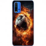 Mobildeksel til Xiaomi Redmi Note 9 4G med Fotball motiv Mobildeksel til Xiaomi Redmi Note 9 4G med Fotball motiv