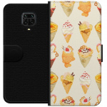 Lommeboketui til Xiaomi Redmi Note 9S med Glassig motiv