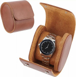 Resefodral i PU-läder 1 klocka, Brun Resefodral i PU-läder 1 klocka, Brun