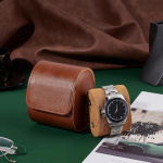 Resefodral i PU-läder 1 klocka, Brun Resefodral i PU-läder 1 klocka, Brun