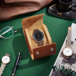 Resefodral i PU-läder 1 klocka, Brun Resefodral i PU-läder 1 klocka, Brun