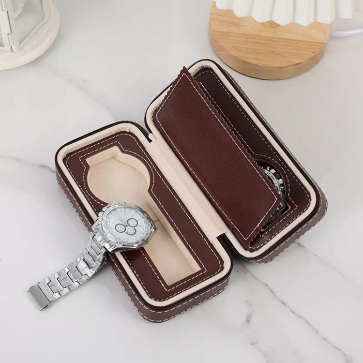 Klockfodral för 2 klockor, Brun Klockfodral för 2 klockor, Brun