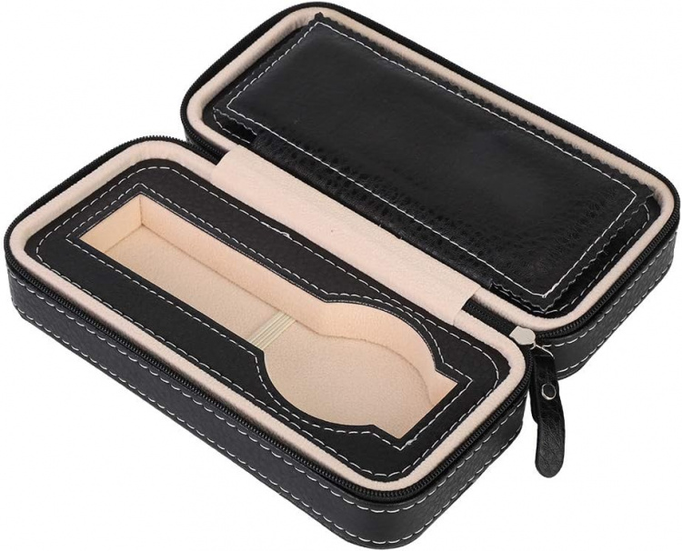 Klockfodral för 2 klockor, Svart