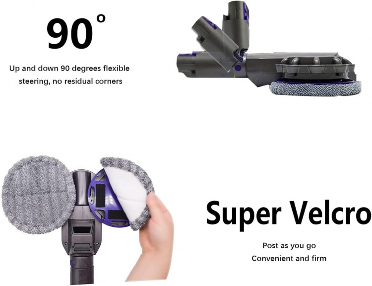 Våtmoppshuvud till Dyson V6, V7, V11 Våtmoppshuvud till Dyson V6, V7, V11