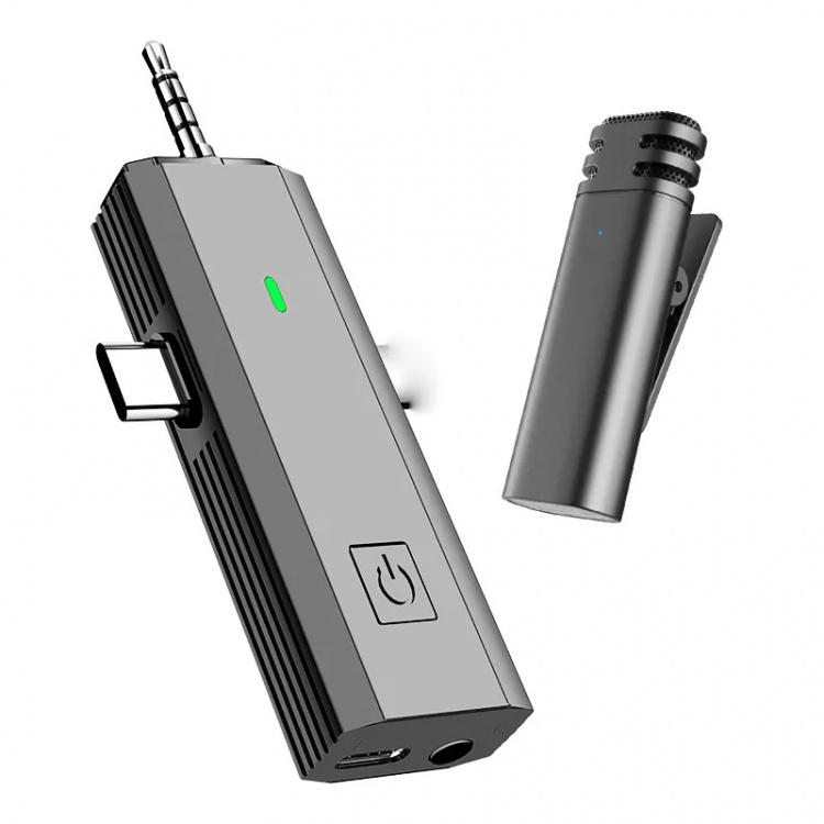 Trådlös Lavalier Mikrofon med mottagare – Perfekt för inspelning och streaming Trådlös Lavalier Mikrofon med mottagare – Perfekt för inspelning och streaming