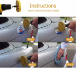 4-tums pneumatisk gummiplatta för borttagning av dekaler, 20 mm