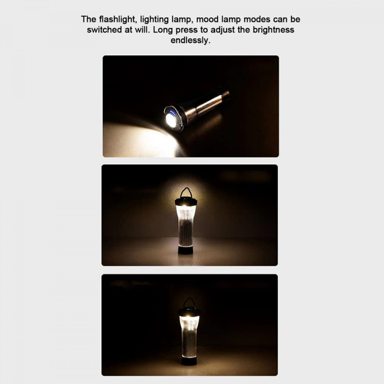 Multifunksjonell campinglykt - oppladbar  Multifunksjonell campinglykt - oppladbar