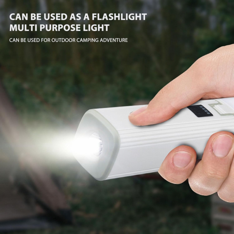 Sammenleggbar LED-campinglampe med flere lysmoduser