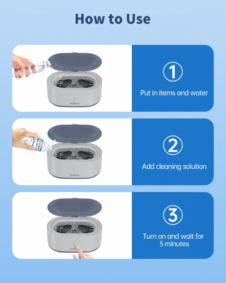 Ultralydrenser 46 kHz - Effektiv og skånsom rengjøring Ultralydrenser 46 kHz - Effektiv og skånsom rengjøring