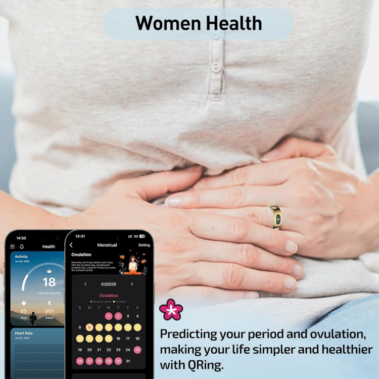 Smart Ring strl 10, Svart Smart Ring strl 10, Svart