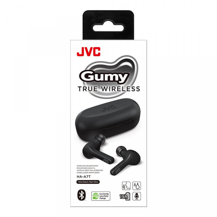 JVC Hodetelefon In-Ear True Wireless Gumy HA-A7T Svart