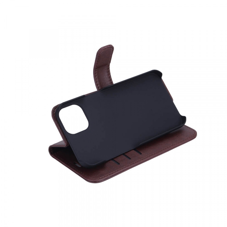 Radicover Strålingsbeskyttende Mobiletui iPhone 13 Flipcover Brun RFID Radicover Strålingsbeskyttende Mobiletui iPhone 13 Flipcover Brun RFID