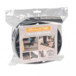 D-LINE Kabelkanal Gulv PVC Svart 1.8m D-LINE Kabelkanal Gulv PVC Svart 1.8m