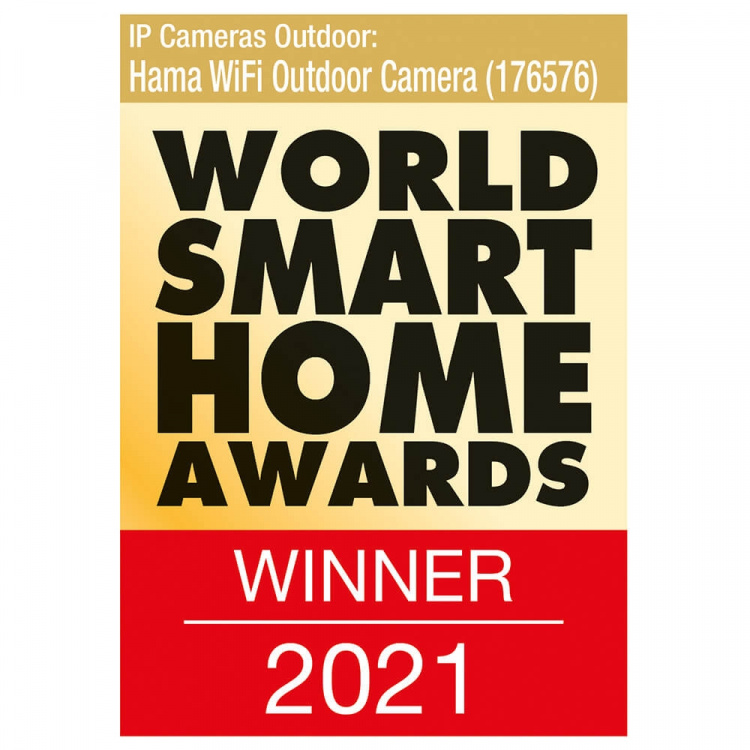 Hama WiFi Utendørskamera Svart/Sølv