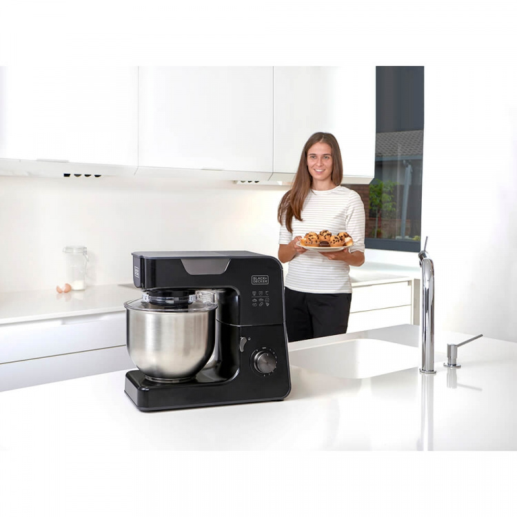 BLACK+DECKER Kjøkkenmaskin 1000W Svart