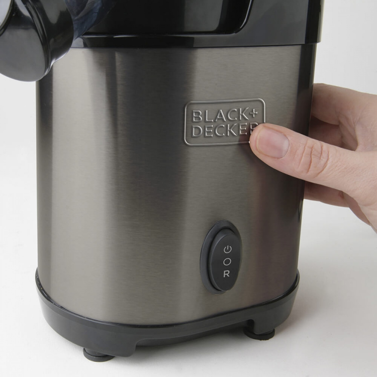 BLACK+DECKER Slow Juicer BXJE200E Børstet Rustfritt Stål