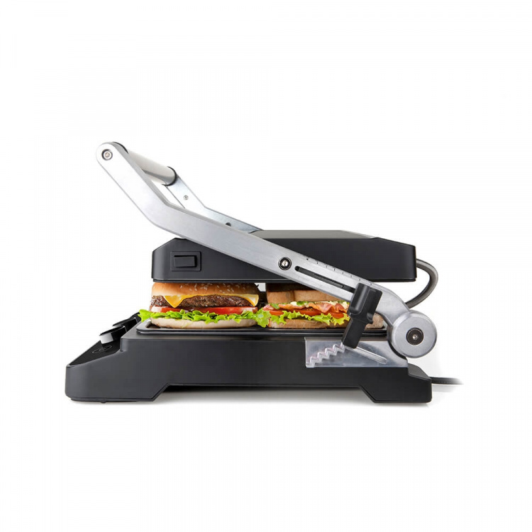 BLACK+DECKER Bordgrill, Ekstra Plate 2000W, Børstet Stål