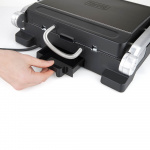 BLACK+DECKER Bordgrill, Ekstra Plate 2000W, Børstet Stål