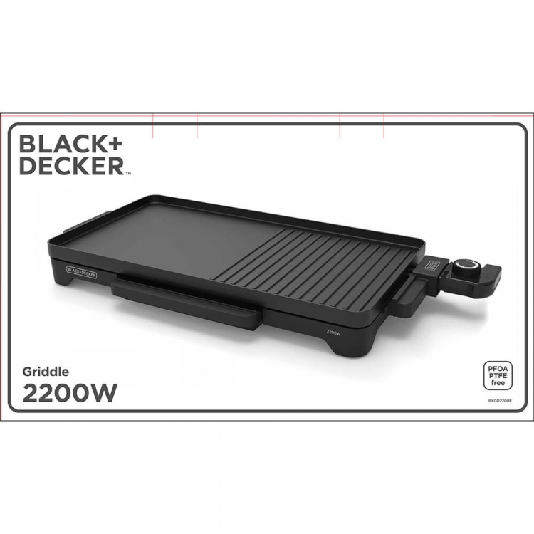 BLACK+DECKER Bordgrill 2000W Sort