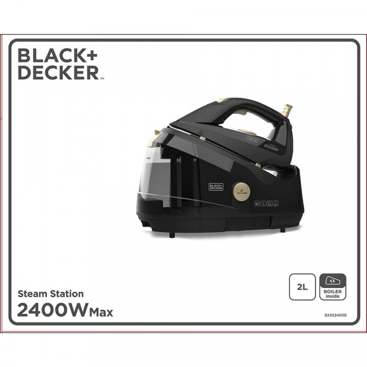 BLACK+DECKER Dampstasjon 2L 2400W