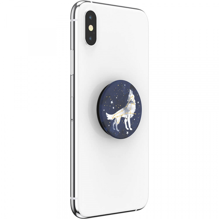 PopSockets Sirius Wolf Avtagbar Grip med Stativfunksjon PopSockets Sirius Wolf Avtagbar Grip med Stativfunksjon