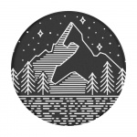 PopSockets Peak Relief Avtagbar Grip med Stativfunksjon