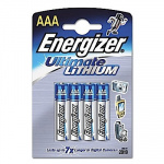 ENERGIZER Ultim Lithium AAA 4p LR03 ENERGIZER Ultim Lithium AAA 4p LR03