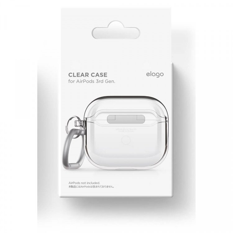Elago AirPods 3 Beskyttende TPU-Etui Transparent Elago AirPods 3 Beskyttende TPU-Etui Transparent