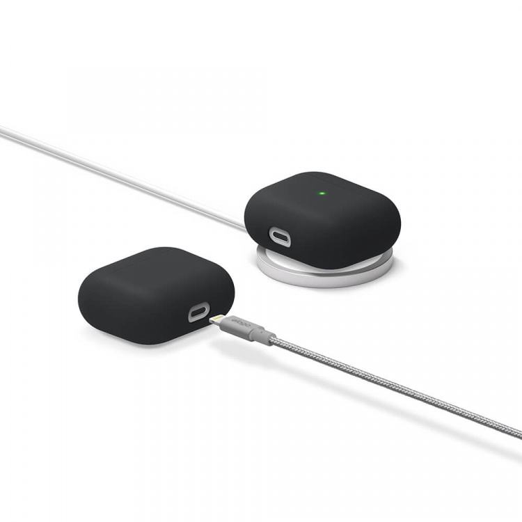 Elago AirPods 3 Liquid Hybrid-Etui Svart Elago AirPods 3 Liquid Hybrid-Etui Svart