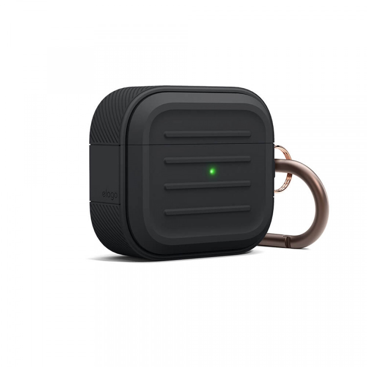 Elago AirPods 3 Armor Etui Svart Elago AirPods 3 Armor Etui Svart