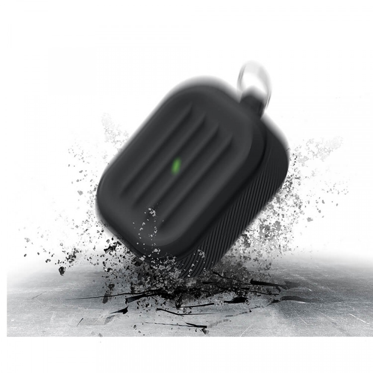 Elago AirPods 3 Armor Etui Svart Elago AirPods 3 Armor Etui Svart