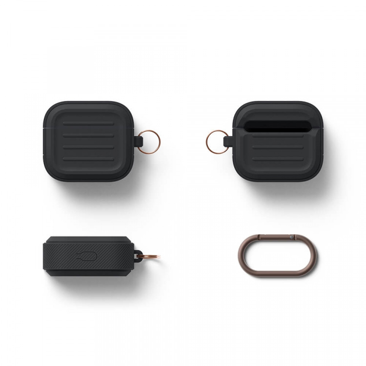 Elago AirPods 3 Armor Etui Svart Elago AirPods 3 Armor Etui Svart
