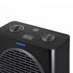 BLACK+DECKER Keramisk varmevifte 1500W Svart