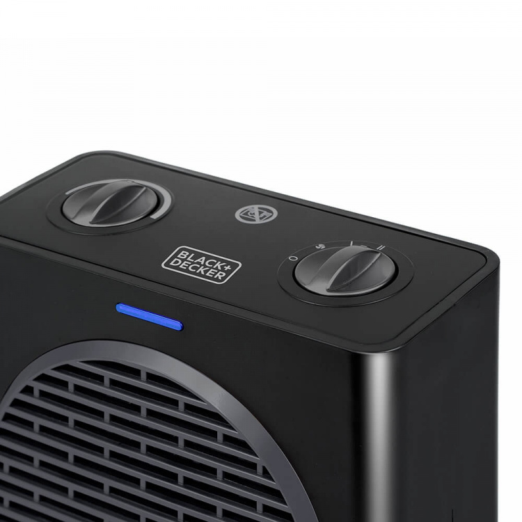 BLACK+DECKER Keramisk varmevifte 1500W Svart